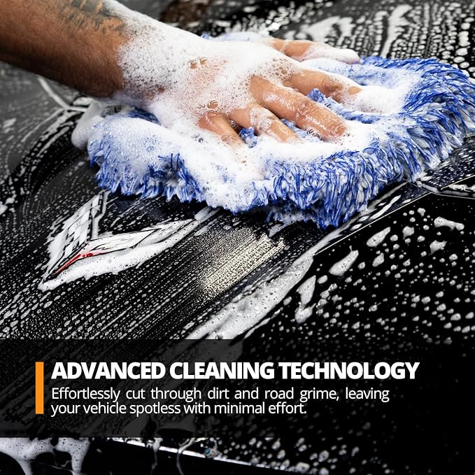High Foam Vehicle Shampoo (16 oz) – pH Neutral Premium Car Wash Soap for FoamCannon, SnowFoam, Pressure Washer & Hand Wash – Ceramic Coating Prep & Maintenance – Citrus Scent – Maximum Suds