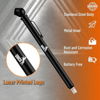 Pencil Tire Pressure Gauge, 2 Pack, 10-75 PSI, Black - Air Gauge for Car Tires