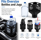 Car Cup Holder Expander for Half-Gallon Juice & Milk,Classic Milk Crate Cup Holder Adapter with Lattice Frame,Anti-Spill Square Cups Holders Insert for Car SUV Truck Interior