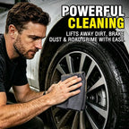 Shop Towels, 100 Pack - 11.5"x 11.5" Commercial Grade Work Rags for Cars, Microfiber Cleaning Cloths Bulk Detailing Cloth for Automotive Mechanic Garage Housekeeping Restaurant - Grey