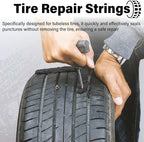 Sixzoo 30 PCS Tire Plugs Heavy Duty, 4" X 0.24" Tire Repair Plugs, Rubber Tires Plug, Tires Repair Strings for Tubeless Puncture Car, RV, SUV, ATV, Motorcycle, Truck,Tractor (Black)