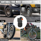4 Pack Cute Duck tire Valve caps, Glow in The Dark Tire Valve Caps, Interesting and Practical Tire Decoration, Can be Used for Cars, Motorcycles, Trucks, and Bicycles.(Black)