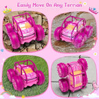 Amphibious Remote Control Car,Rechargeable RC Cars Toy 360° Flips Rotation Stunt Crawler 15KM/H 4WD All Terrain Outdoor Indoor Toy for Kids Boys Girls 3-12