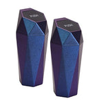 Car Trash Can with Lid, 2 Pack Mini Car Trash Can Cup Holder, Cars Garbage Can Car Accessories for Interior, Leakproof Car Trash Bin, Multipurpose Trash Can for Cars, Home (Iridescent Blue)