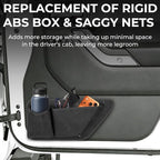 Oxford Front Door Storage Pockets Box, 2PCS Door Storage Pockets for 2011-2018 Jeep Wrangler JK JKU Accessories 2/4-Door, Door Net Pocket Replacement
