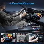 Upgraded Wireless CarPlay Adapter, 3-in-1 Wireless Carplay & Android Auto& Video Adapter, Support Netflix YouTube Support TF Card, Plug & Play, USB Type C, USB Type A Compatible with iPhone & Android