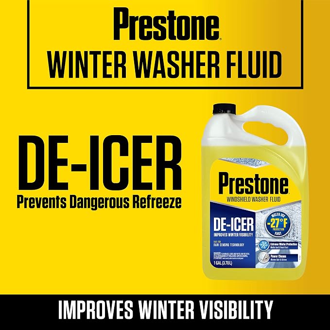 AS250-6PK De-Icer / Winter Windshield Washer Fluid, 1 Gallon, (Pack of 6)
