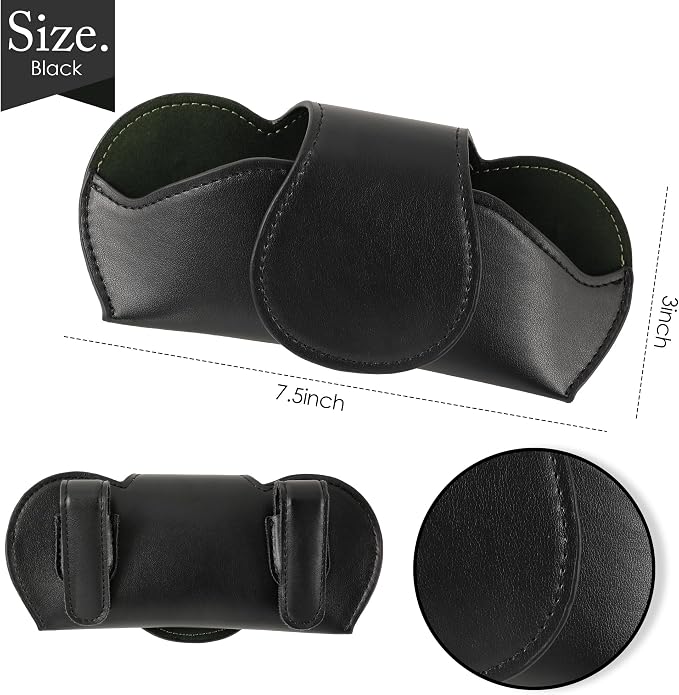 KINIVA Sunglass Clip & Holder, Magnetic Glasses Case for Car Organizer