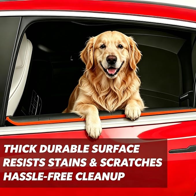 Car Door Protector for Dogs: Compatible with Tesla Model Y/3-Waterproof & Anti-Scratch Door Protector from Dog Scratching-Heavy Duty Dog Car Door Protector 2 Pack