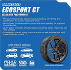 Set of 2 (Two) Ecosport GT Ultra High-Performance 275/55R20 All Season Passenger Tire Set 275/55/20 275/55R20XL 117H XL Dual Tread Design for Sports Cars & Luxury Sedans[TIRE ONLY]