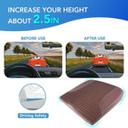 Car Seat Cushion, Car Seat Pillow, Automotive Cushion | Memory Foam Car Seat Cushion for Long Driving, Butt Pillow for Pain Relief, Driver Seat Cushion for Car, Truck, Office, Brown