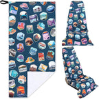 Car Seat Towel Covers Christmas Car Accessories Gifts Athletic Running Towel Performance Microfiber Post Workout Sweat Washable Cover Non Slip for Seat Outdoor Sport (National Park)