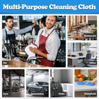Shop Towels, Microfiber Cleaning Cloth Bulk, 200 Pack Microfiber Towels for Cars, All-Purpose Absorbent Cleaning Rags, Dust Cloth for Automotive, Mechanic, Garage, Bar, 11.5 x 11.5 inch