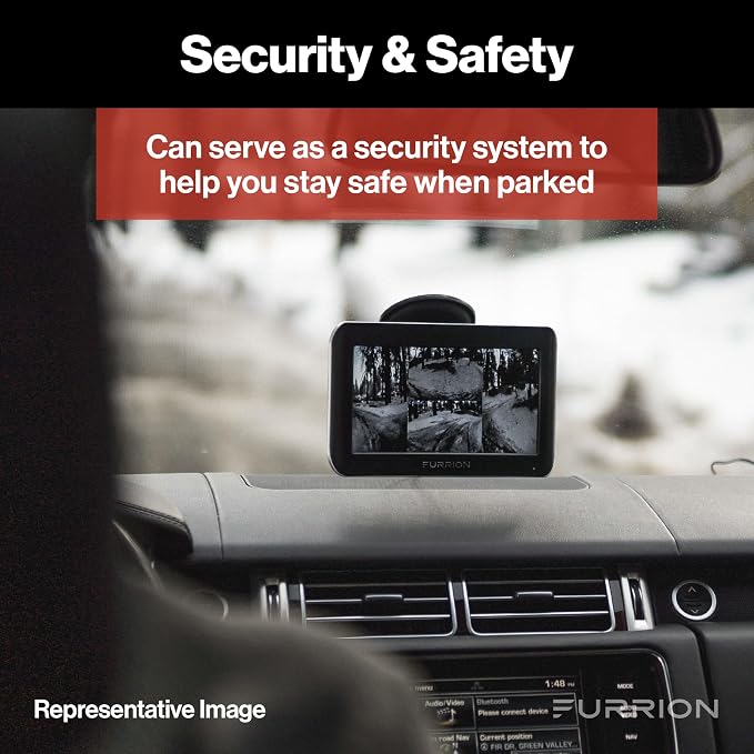 Vision S Wireless RV Backup Camera System with 4.3-Inch Monitor, 1 Rear Sharkfin, Infrared Night Vision, Wide-Angle View, Hi-Res, IP65 Waterproof, Motion Detection, Microphone - FOS43TASF