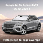 Windshield Sunshade Compatible for Genesis GV70 2022-2024 2025 2026, Sun Visor for Front Windshield & Window Sun Shade Cover, UV Heat Blocker & Protector, Car Accessories