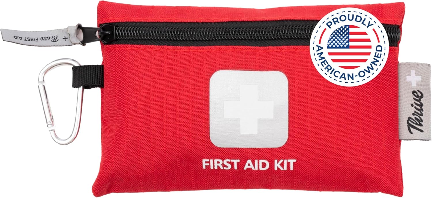 Compact First Aid Kit — Waterproof Rip-Stop Travel Case
