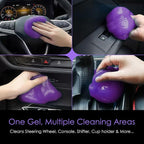 Car Cleaning Gel Putty | Reusable Dust Cleaning Slime for Air Vents, Dashboard, Cup Holders, Keyboard & AC Vent Cleaner | Non-Sticky No Residue Gel (Lavender Fresh Scent)