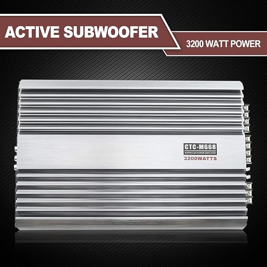 3200W 12V 4 Channel Car Amplifier Stereo Power Amp Audio 4CH Bass Sub Woofer