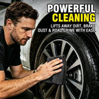Shop Towels, 100 Pack - 11.5"x 11.5" Commercial Grade Work Rags for Cars, Microfiber Cleaning Cloths Bulk Detailing Cloth for Automotive Mechanic Garage Housekeeping Restaurant - Black