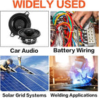 4 Gauge Wire (50FT) Red Copper Clad Aluminum CCA - Primary Automotive Wire,Car Amplifier Power & Ground Cable,Battery Cable for Car Audio Speaker,Solar, Auto, RV Trailer Amp Wiring kit