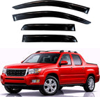 KPY Rain Guards Fit for 2006-2014 Honda Ridgeline, Out-Channel Window Visors Vent Wind Deflectors 4PC, Car Accessories for 06-14 Ridgeline