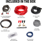 KIT20 0 Gauge Amplifier Installation Wiring Kit - A Car Amplifier Wiring Kit Helps You Make Connections and Brings Power to Your Radio, Subwoofers and Speakers