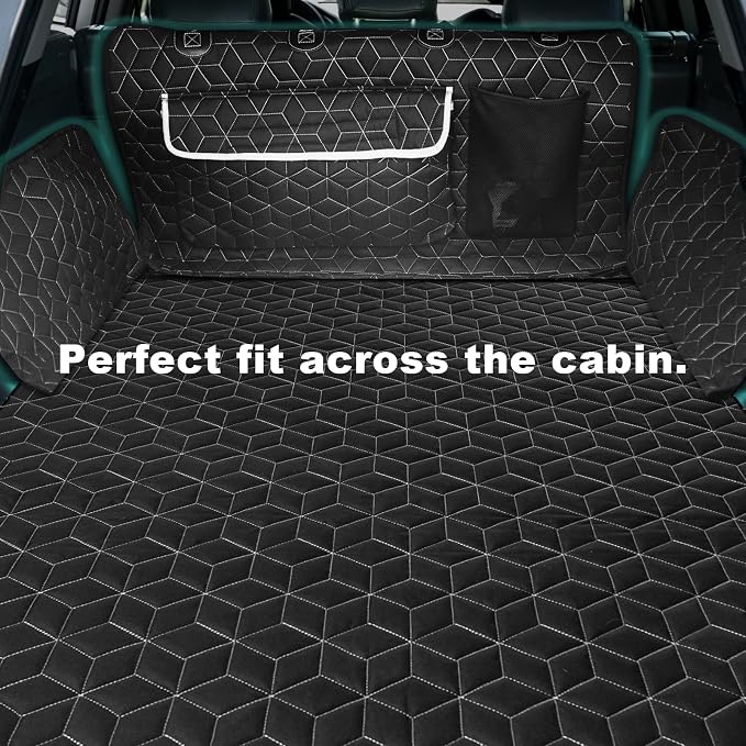 SUV Cargo Liner for Dogs,100% Waterproof Pet Trunk Car Seat Cover Mat with Bumper Flap Protector,Dog Protect Auto Carpet, Heavy Durable Pet Car Seat Protector for SUV CRV RAV4 Q5 CX5