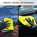 Car Detailing Microfiber Towels - 600 GSM Thick Plush Auto Towels | Super Soft Dual-Sided for Cleaning, Washing, Buffing | Tagless, Scratch-Free, Lint Free Cloth (16"x16") (3)