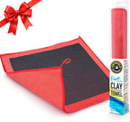 Clay Decontamination Towel - Professional Detail Products - Proven Cleaning & Release of Paint Contaminants; Increase Wax & Sealant Bond; Enhance Paint Gloss & Color; Fine Grade (12x12inches)