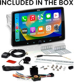 BCPA9 Single DIN Car Stereo Wireless Apple CarPlay, Android Auto, 9 Inch Touchscreen, Bluetooth, AM/FM Radio Receiver