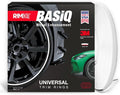 BASiQ Universal Styling Trim - 26 Feet, 6 Colors, Flat Design, Easy to Apply with Premium 3M Tape - Versatile Rim Styling and Color Accent for Cars, Trucks, SUVs - White