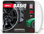 BASiQ Universal Styling Trim - 26 Feet, 6 Colors, Flat Design, Easy to Apply with Premium 3M Tape - Versatile Rim Styling and Color Accent for Cars, Trucks, SUVs - White