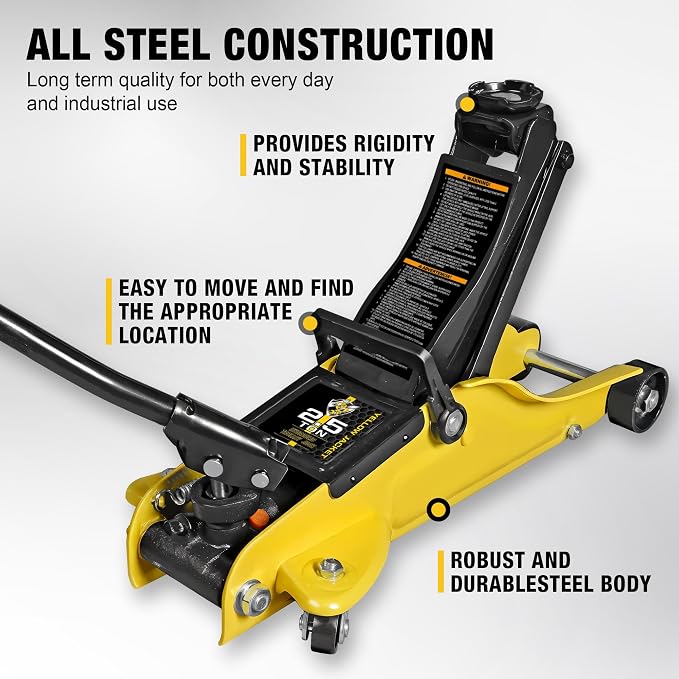 2.5 Ton Trolley Jack with Carrying Case Hydraulic Low Profile Floor Jack for Cars Lift with Single Piston Lift Pump, 5500 lb Capacity…