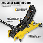 2.5 Ton Trolley Jack with Carrying Case Hydraulic Low Profile Floor Jack for Cars Lift with Single Piston Lift Pump, 5500 lb Capacity…