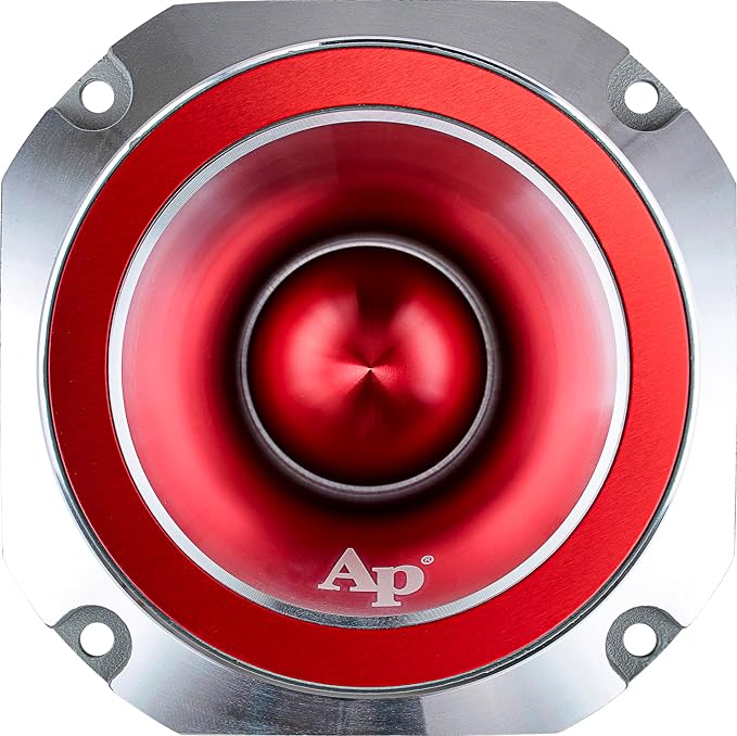 Heavy Duty Super Tweeter (ATR-4053-RED), 400 Watts, Die Cast Aluminum Frame, Candy Red, Diamond Chrome Cutting Fnish, 1.5” Kapton Voice Coil, 4-8 Ohms