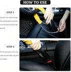 Car Steering Wheel Lock, Reliable Club Steering Wheel Lock Anti-Theft Device with 3 Keys, Max 17 Inch Length, Fits Most Vehicles, Trucks, SUVs, Vans, Golf Car Security Device - Yellow