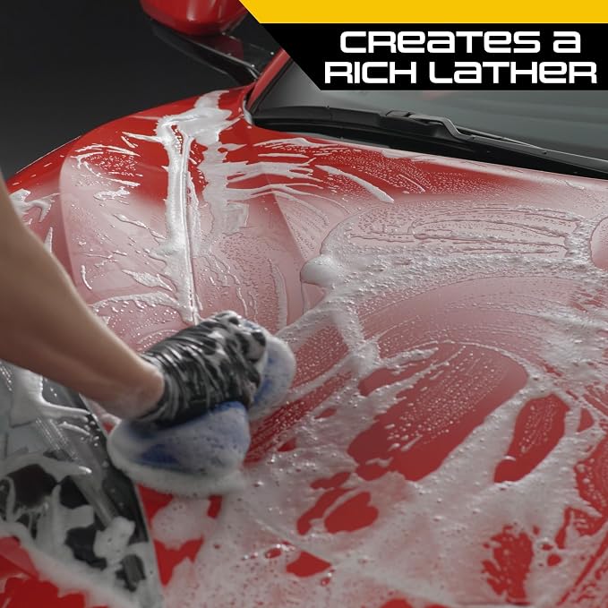 Car Wash and Carnauba Wax, 2-in-1 Car Cleaning Soap for Auto Detailing, Removes Tough Dirt and Leaves a Brilliant Shine (32 ounces)