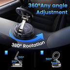 Car Phone Holder for Magsafe | 360° Rotation and Dual-axis Adjustment, Up to 78LBS Suction, Compatible with Magsafe Case,for iPhone,Galaxy Ultra/26+/26