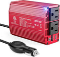 400W Car Power Inverter for Vehicles – DC 12v to AC 110v Car Plug Adapter Outlet with PD 30W USB-C &USB-A 3.0 Fast Charging, Car Charger Cigarette Lighter Adapter for Laptop, Road Trip, Camping