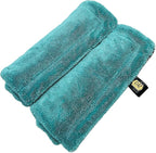 Microfiber Drying Towels (2-Pack) – 1400 GSM Twisted Loop, 16"×24" – Ultra Absorbent, Streak-Free, Scratch-Free Car Drying Towels for Detailing