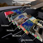 8.1" Portable Wireless Carplay Car Stereo, Apple CarPlay & Android Auto, 2K Built-in Dash Cam, 1080P Backup Camera, Plug & Play Touchscreen with Offline GPS Navigation, Bluetooth 5.2 for Truck SUV RV