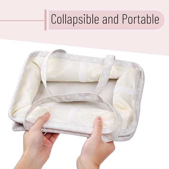 Mr. Pen- Baby Diaper Caddy Organizer, Patterned Gray | Nursery Storage Bin and Car Organizer for Diapers and Baby Wipes