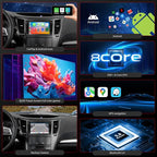 QLED Radio for Subaru Legacy Outback Upgrade 2010 2011 2012 2013 2014,4G Network,Touch Screen Stereo Replacement,Wireless carplay Android auto,Free Camera