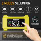 Automatic Car Battery Charger–12V 0-6A Adjustable Smart Trickle Charger with Battery Repair,Automatic Desulfation,Temperature Compensation Functions,Suitable for AGM,Gel,Deep Cycle,Lead-Acid Batteries