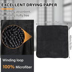 Shiny Shower Cleaning Cloth, Super Absorbent Bath Towels, Shower Doors Drying Towels, Streak Free Glass Window Car Mirror Microfiber Cleaning Cloths (3, 16"X16")