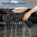 Professional Car Drying Towel (36"x 24") with Twisted-Loop Technology, 1200GSM for a Streak-Free Finish – Microfiber Towels for Cars, Trucks, SUVs, RVs and Motorcycles