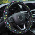 RPG Dice Steering Wheel Cover, Non Slip Polyester Car Wheel Protector for Car SUV Truck, Universal 15 Inch