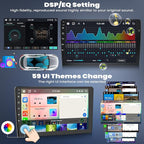 6+128G 8 Core Android 13 Car Stereo for Ford Fusion Mondeo 2013-2019 with Wireless CarPlay&Android Auto,9" Touchscreen Car Radio,5G WiFi,GPS,Mirror Link,Bluetooth 5.0,FM RDS,DSP 32EQ,SWC,Backup Camera