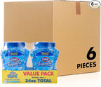 Fraganzia Crystal Beads Air Freshener Twin Pack, Long Lasting Room Deodorizer and Odor Eliminator Gel Beads for Home, Car, or Office, Morning Sky Scent, 24 Fl Oz - 6 Pack