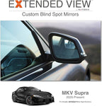 NXTGEN Extended View Mirrors - Compatible with 2020-Present Toyota Supra | MKV Supra Blind Spot Mirrors - 2 Piece Set (Left & Right)